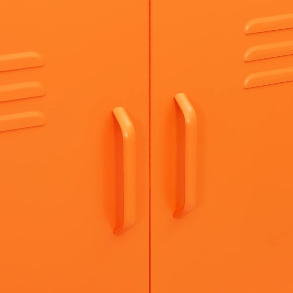 Armoire de rangement Orange 80x35x101,5 cm Acier - XIOS