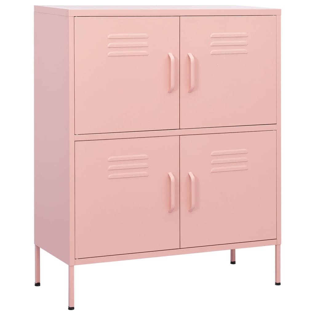 Armoire de rangement Rose 80x35x101,5 cm Acier - XIOS