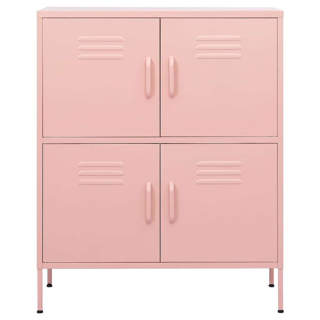Armoire de rangement Rose 80x35x101,5 cm Acier