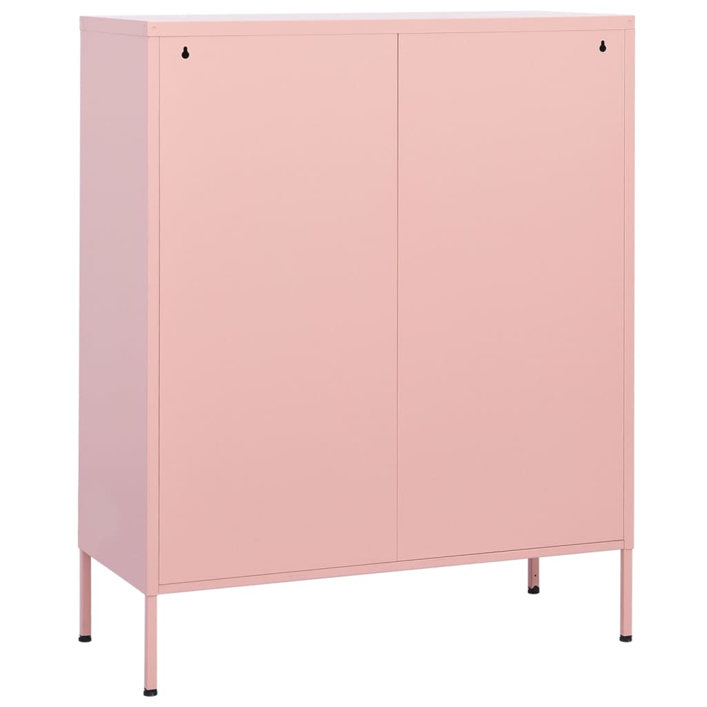 Armoire de rangement Rose 80x35x101,5 cm Acier - XIOS
