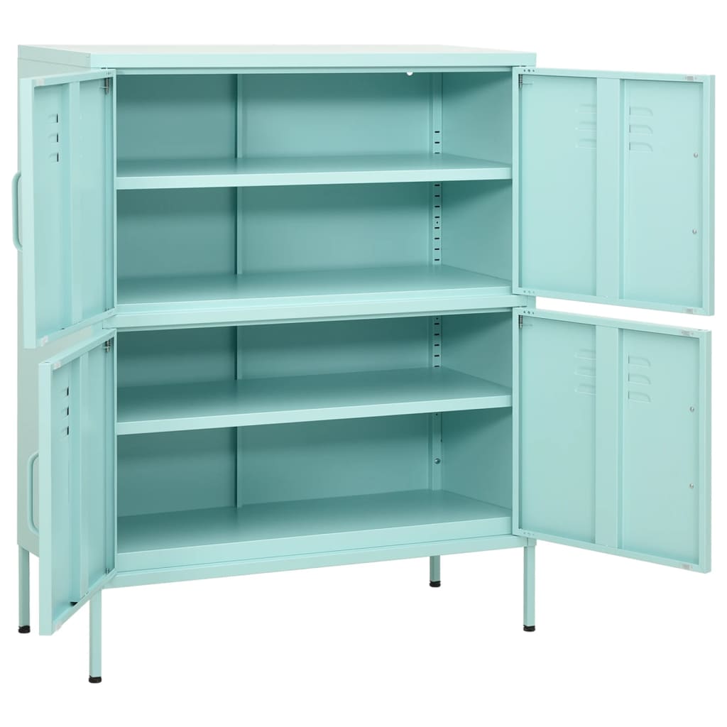 Armoire de rangement Vert menthe 80x35x101,5 cm Acier - XIOS