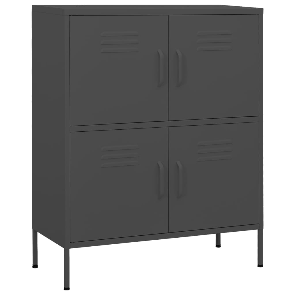 Armoire de rangement Anthracite 80x35x101,5 cm Acier - XIOS