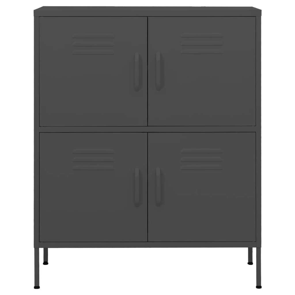Armoire de rangement Anthracite 80x35x101,5 cm Acier - XIOS