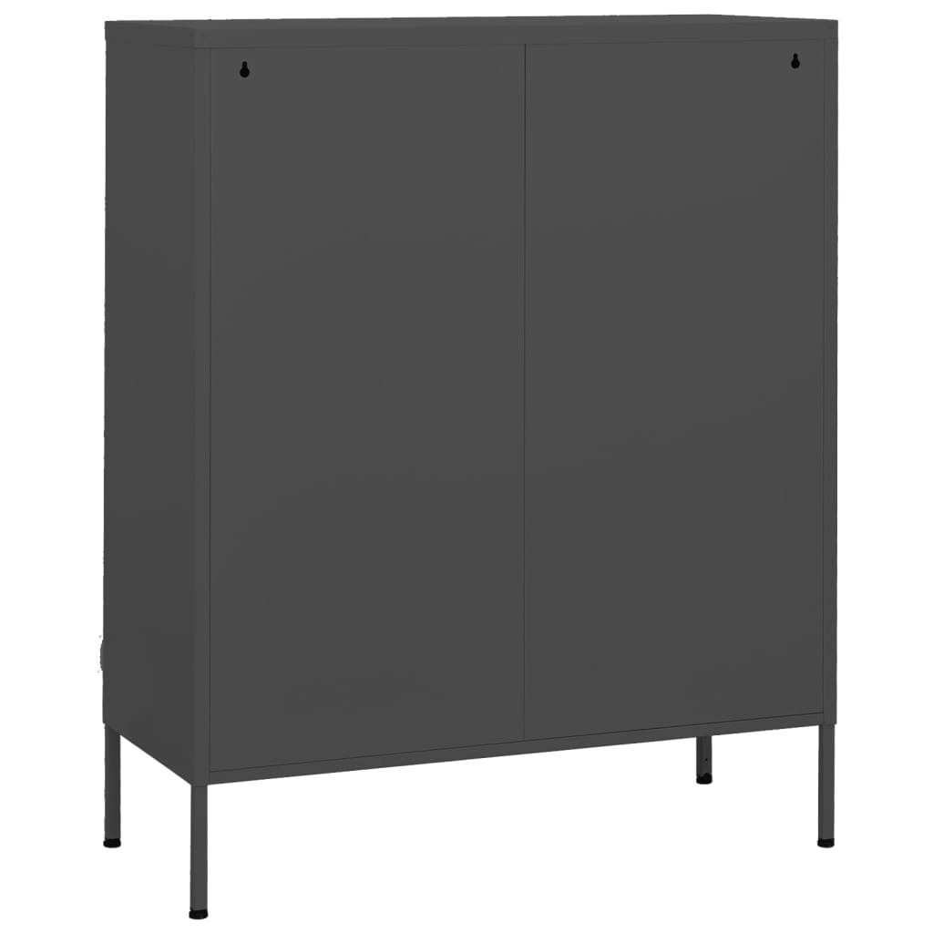 Armoire de rangement Anthracite 80x35x101,5 cm Acier - XIOS
