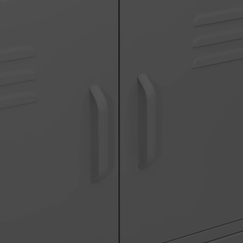Armoire de rangement Anthracite 80x35x101,5 cm Acier - XIOS