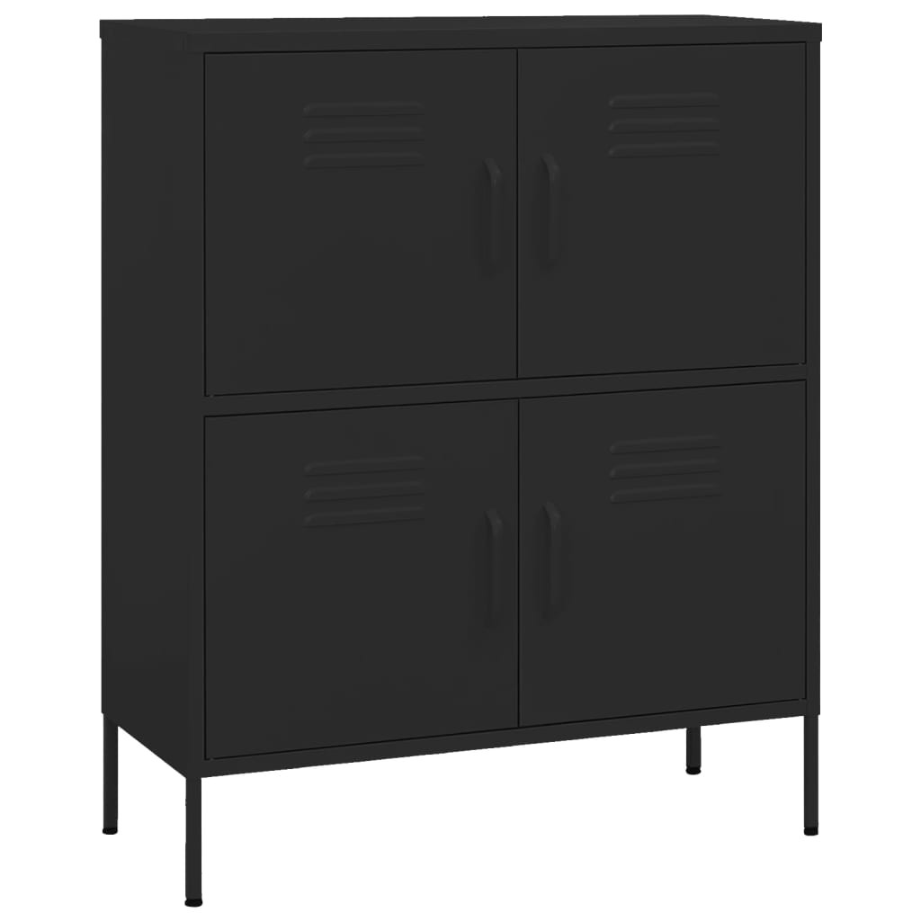 Armoire de rangement Noir 80x35x101,5 cm Acier - XIOS