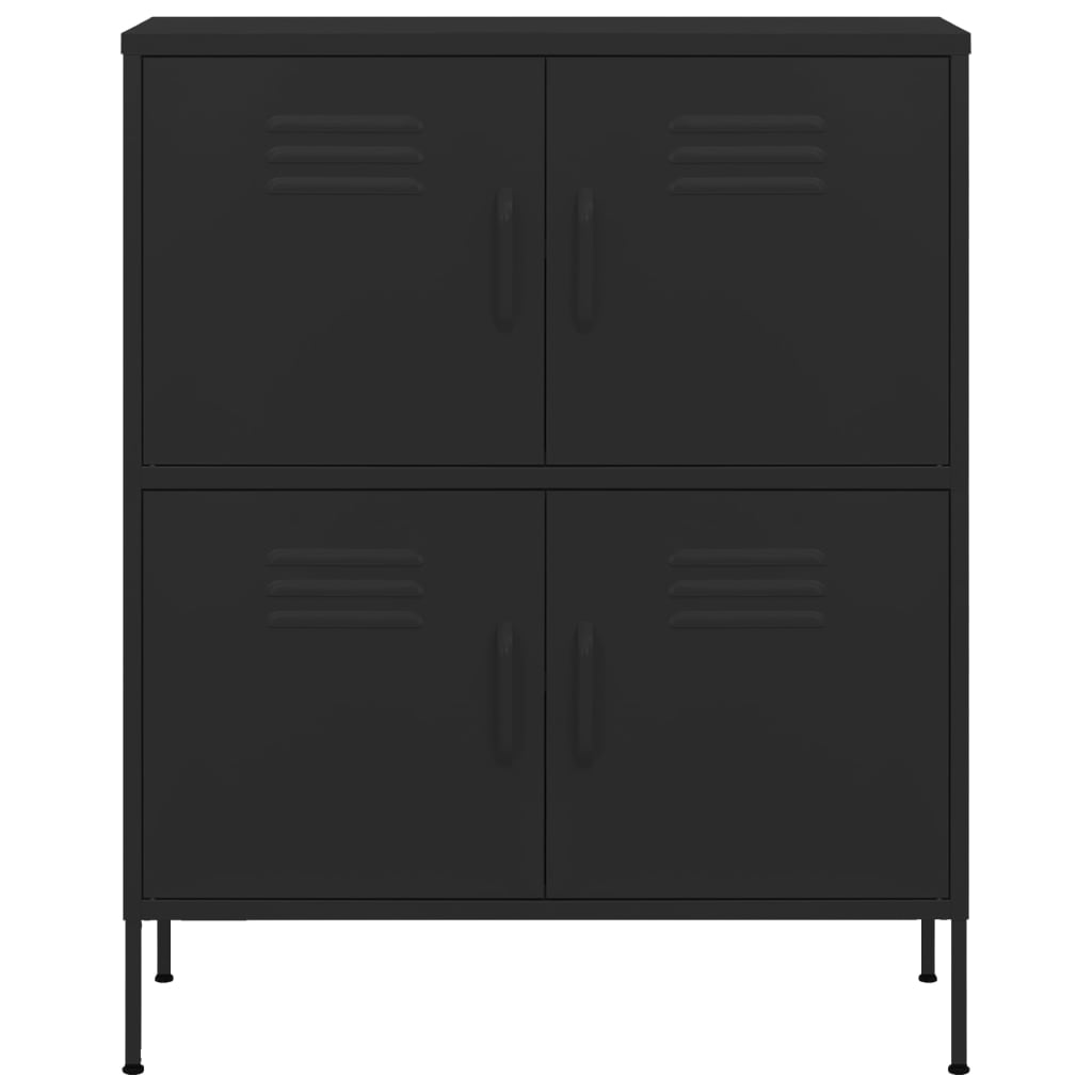 Armoire de rangement Noir 80x35x101,5 cm Acier - XIOS