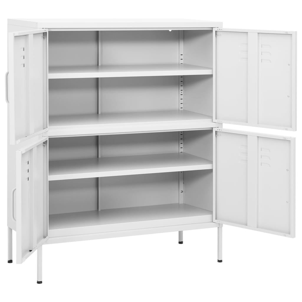 Armoire de rangement Blanc 80x35x101,5 cm Acier - XIOS