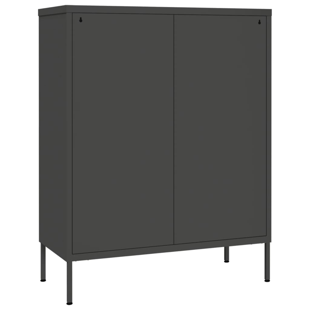 Armoire à tiroirs Anthracite 80x35x101,5 cm Acier - XIOS