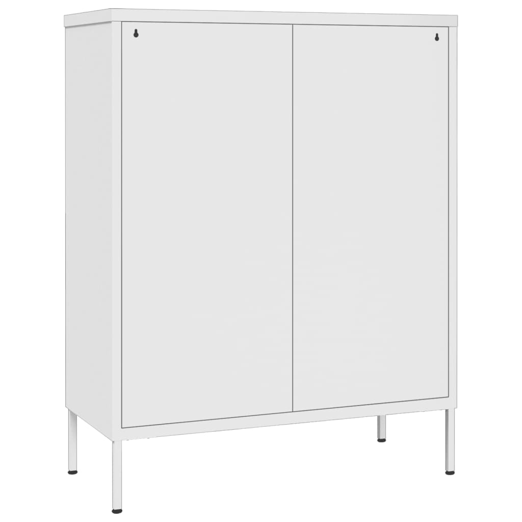 Armoire à tiroirs Blanc 80x35x101,5 cm Acier - XIOS