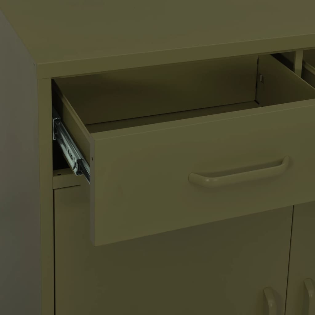 Armoire de rangement Vert olive 80x35x101,5 cm Acier - XIOS