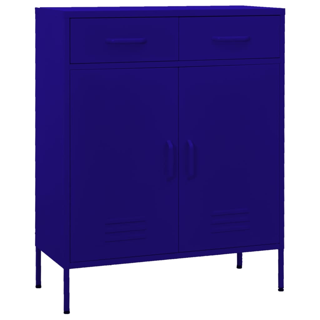 Armoire de rangement Bleu marine 80x35x101,5 cm Acier - XIOS