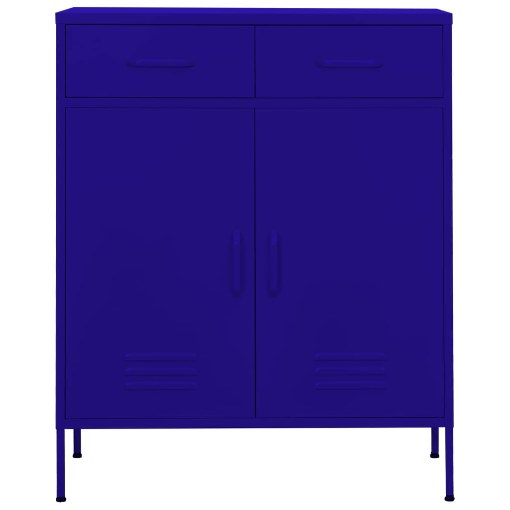 Armoire de rangement Bleu marine 80x35x101,5 cm Acier - XIOS