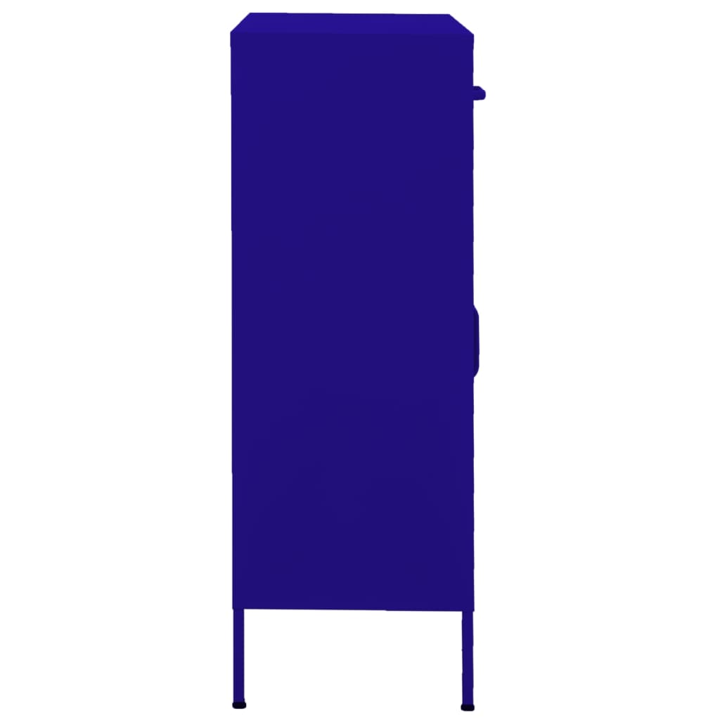 Armoire de rangement Bleu marine 80x35x101,5 cm Acier - XIOS