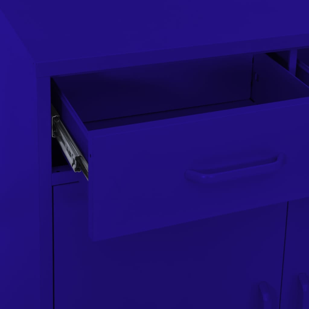 Armoire de rangement Bleu marine 80x35x101,5 cm Acier - XIOS