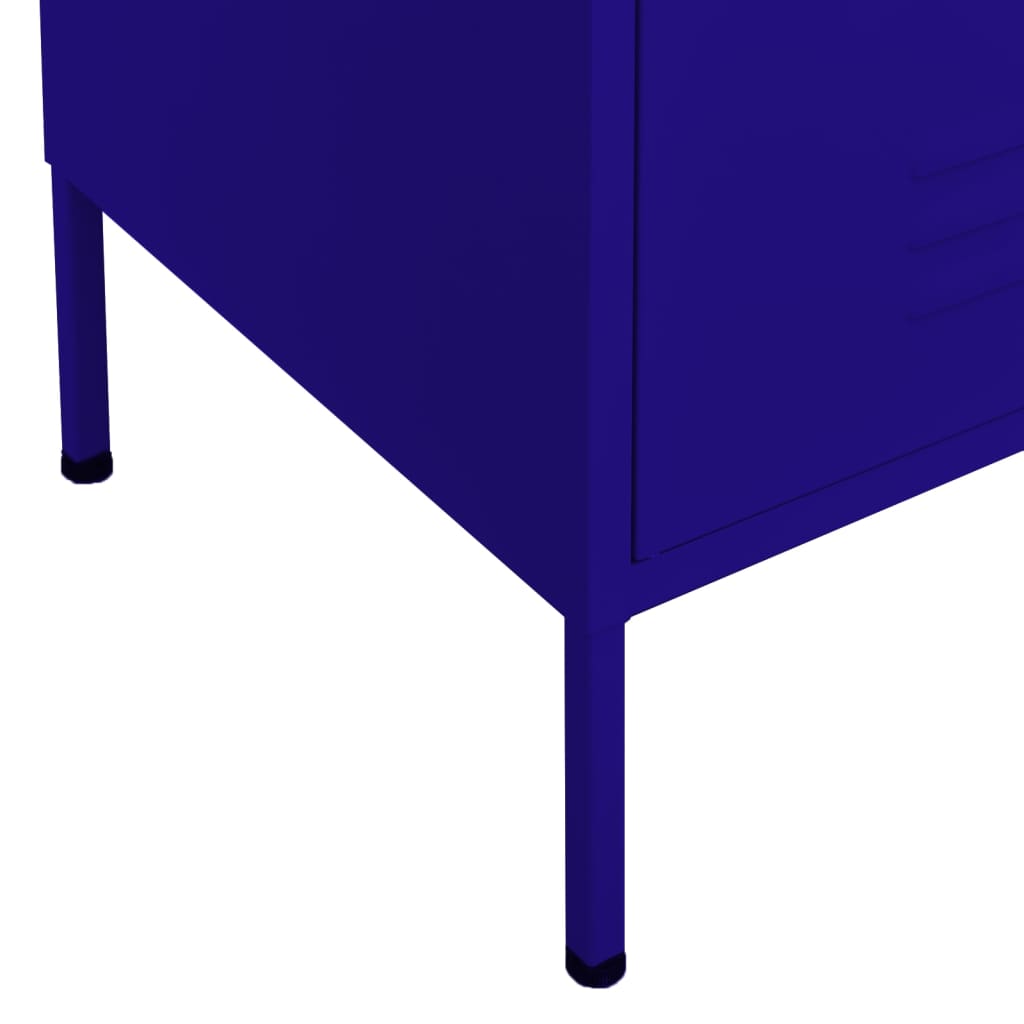 Armoire de rangement Bleu marine 80x35x101,5 cm Acier - XIOS