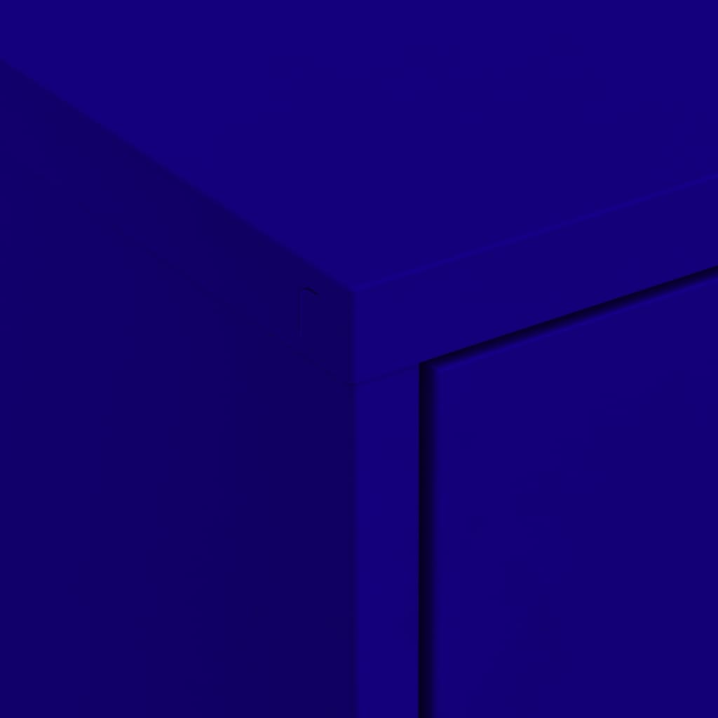 Armoire de rangement Bleu marine 80x35x101,5 cm Acier - XIOS