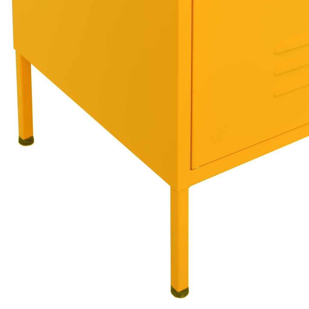 Armoire de rangement Jaune moutarde 80x35x101,5 cm Acier - XIOS