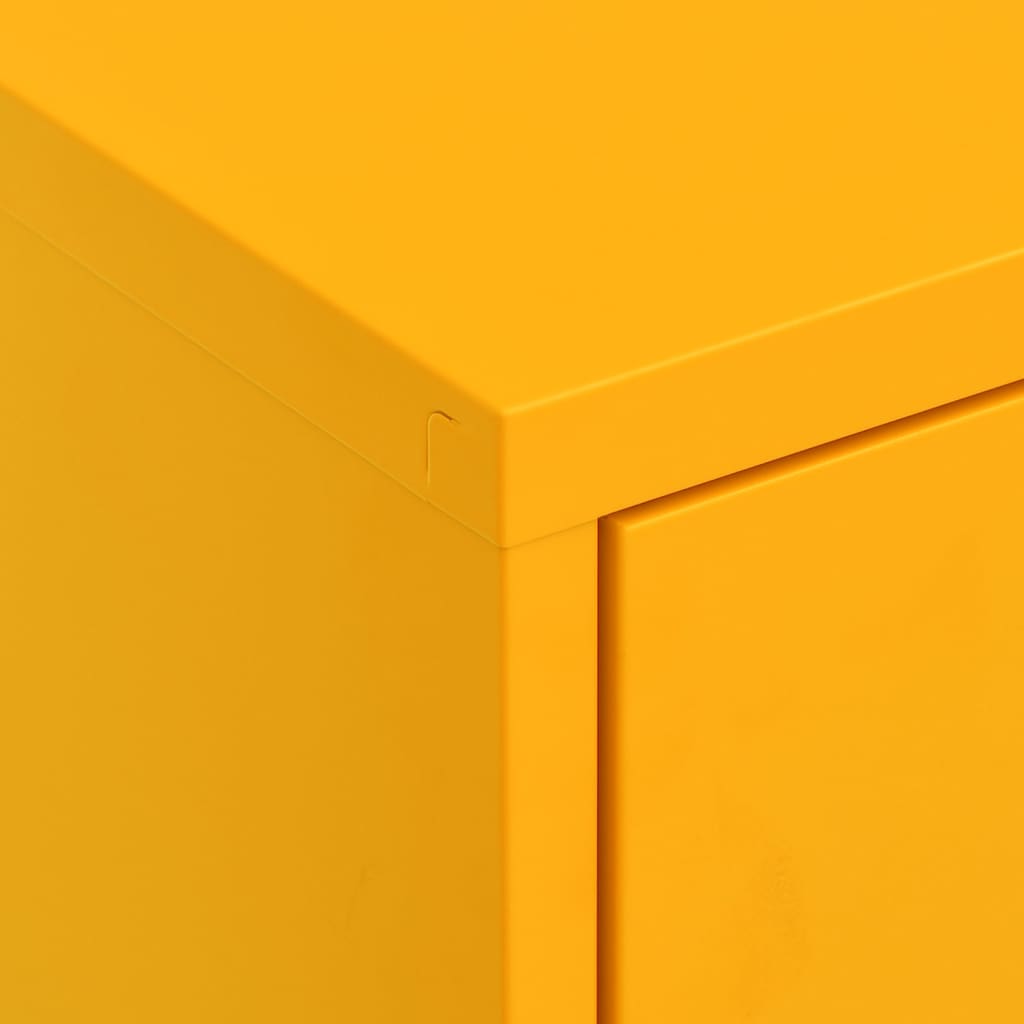 Armoire de rangement Jaune moutarde 80x35x101,5 cm Acier - XIOS