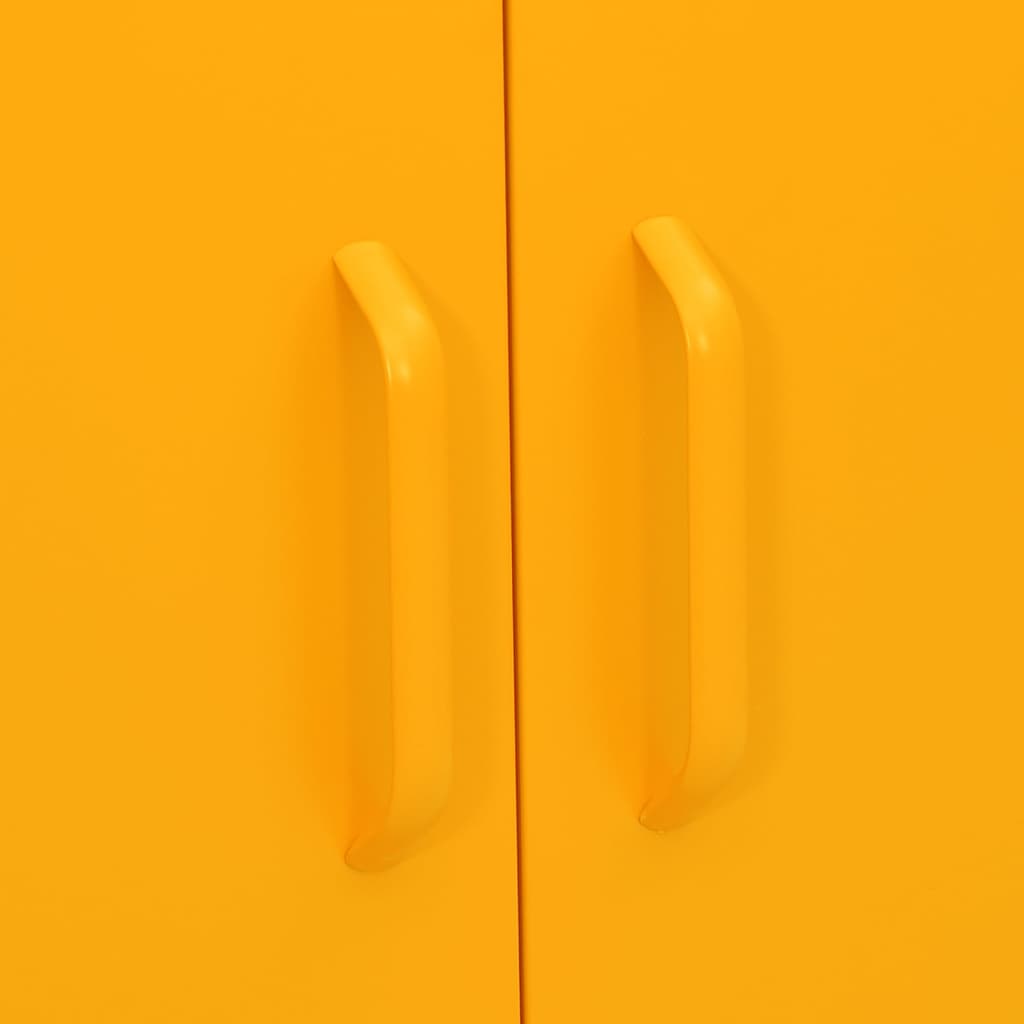 Armoire de rangement Jaune moutarde 80x35x101,5 cm Acier - XIOS