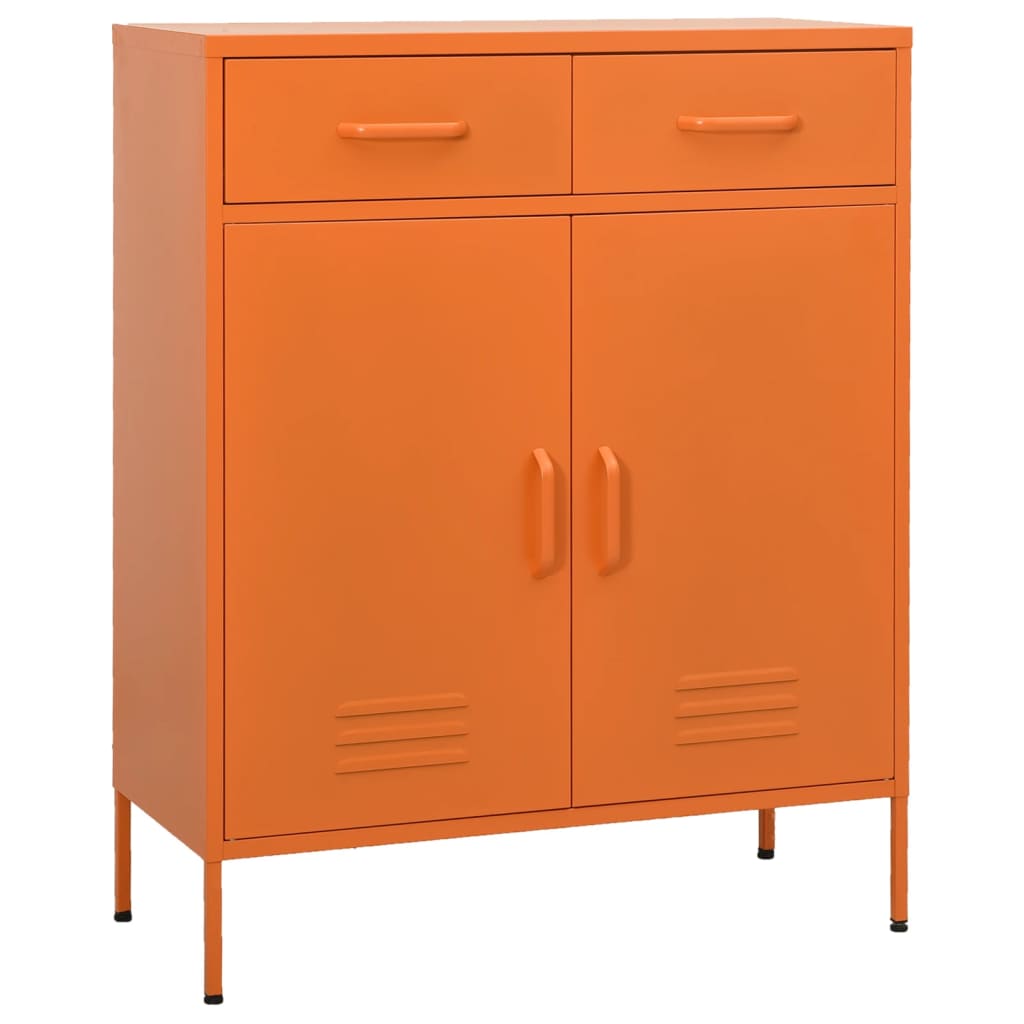 Armoire de rangement Orange 80x35x101,5 cm Acier - XIOS