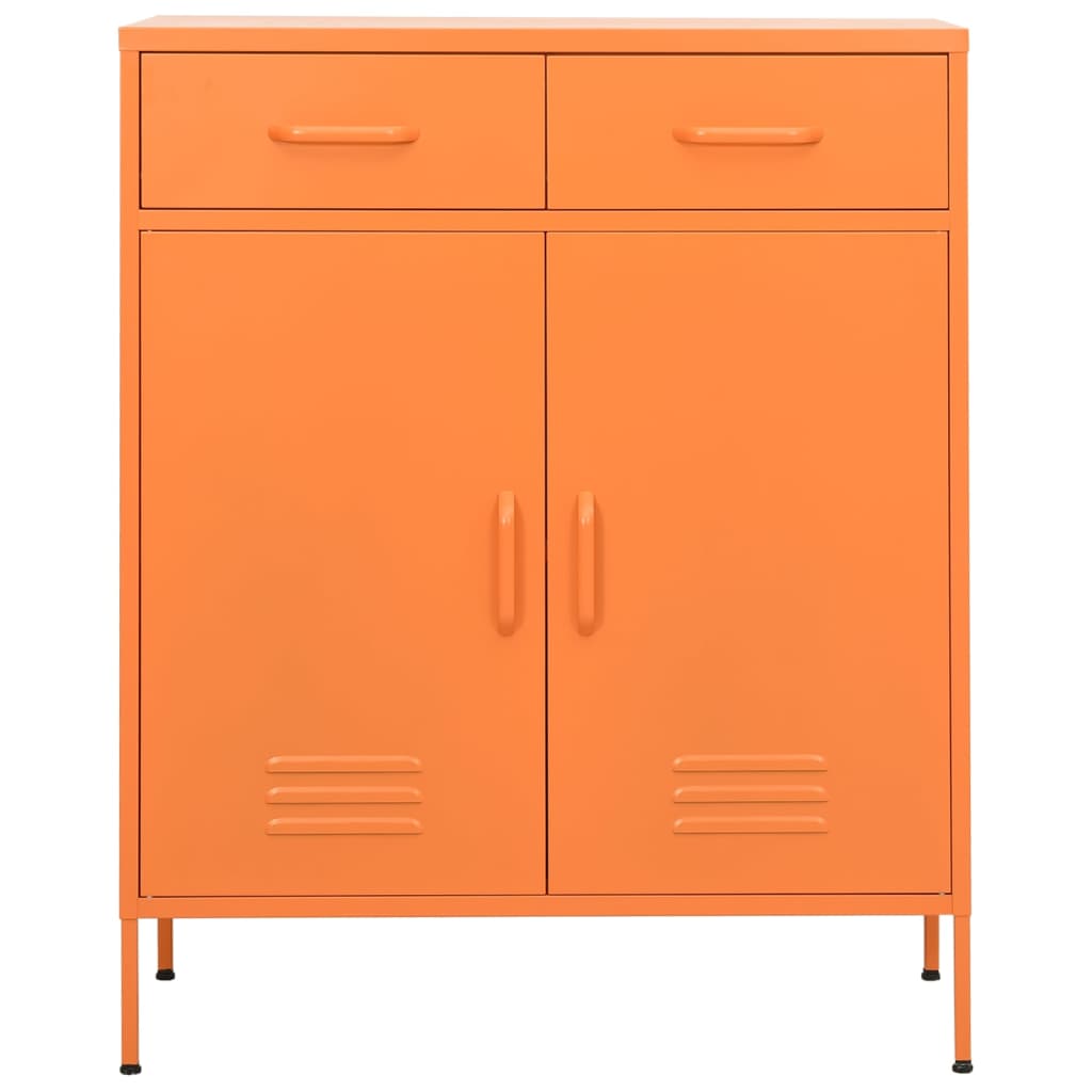 Armoire de rangement Orange 80x35x101,5 cm Acier - XIOS