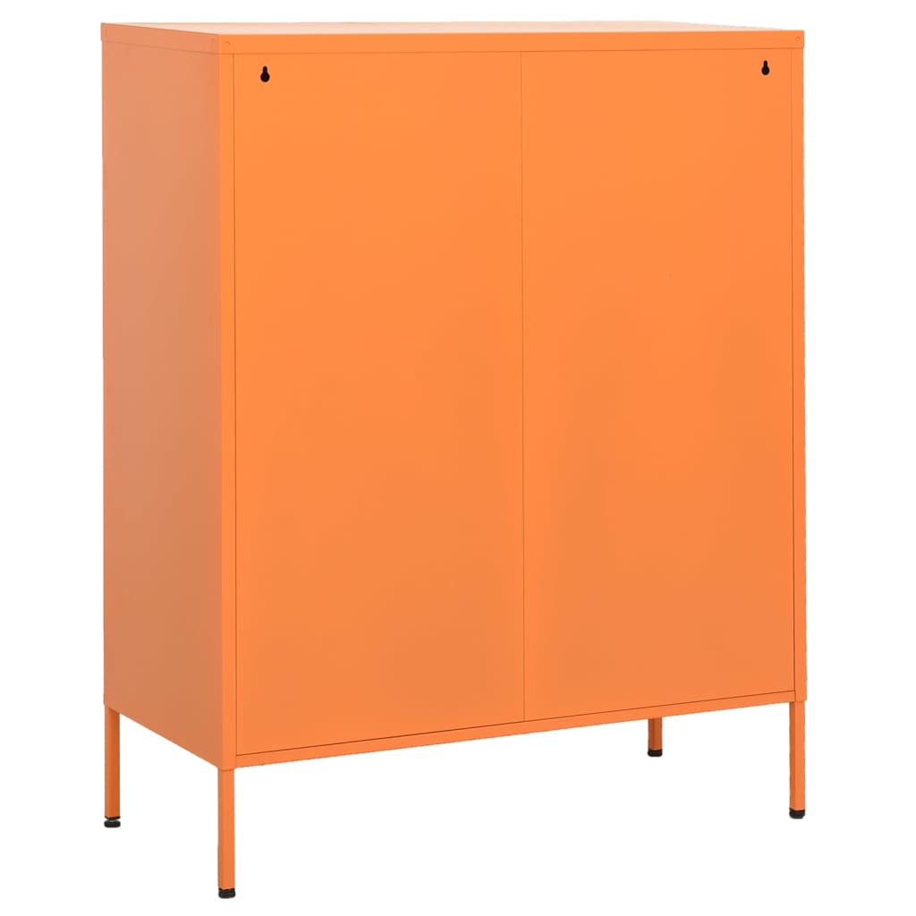 Armoire de rangement Orange 80x35x101,5 cm Acier - XIOS