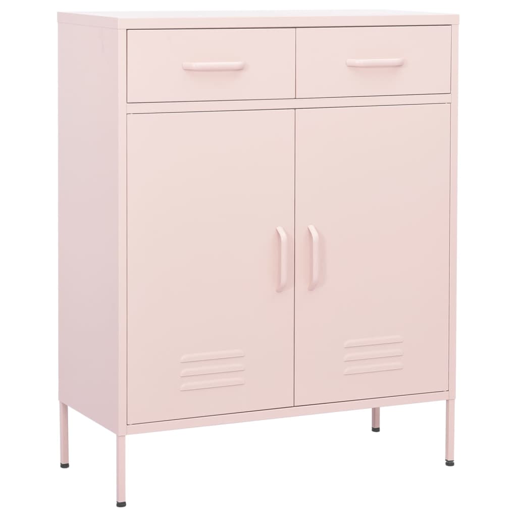 Armoire de rangement Rose 80x35x101,5 cm Acier - XIOS