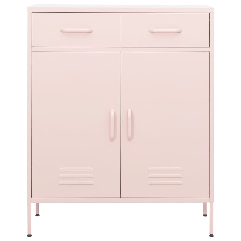 Armoire de rangement Rose 80x35x101,5 cm Acier