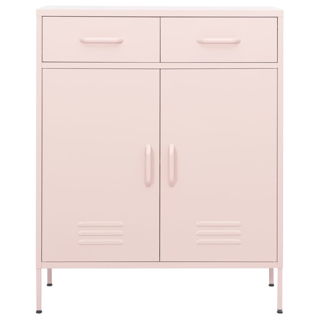 Armoire de rangement Rose 80x35x101,5 cm Acier - XIOS