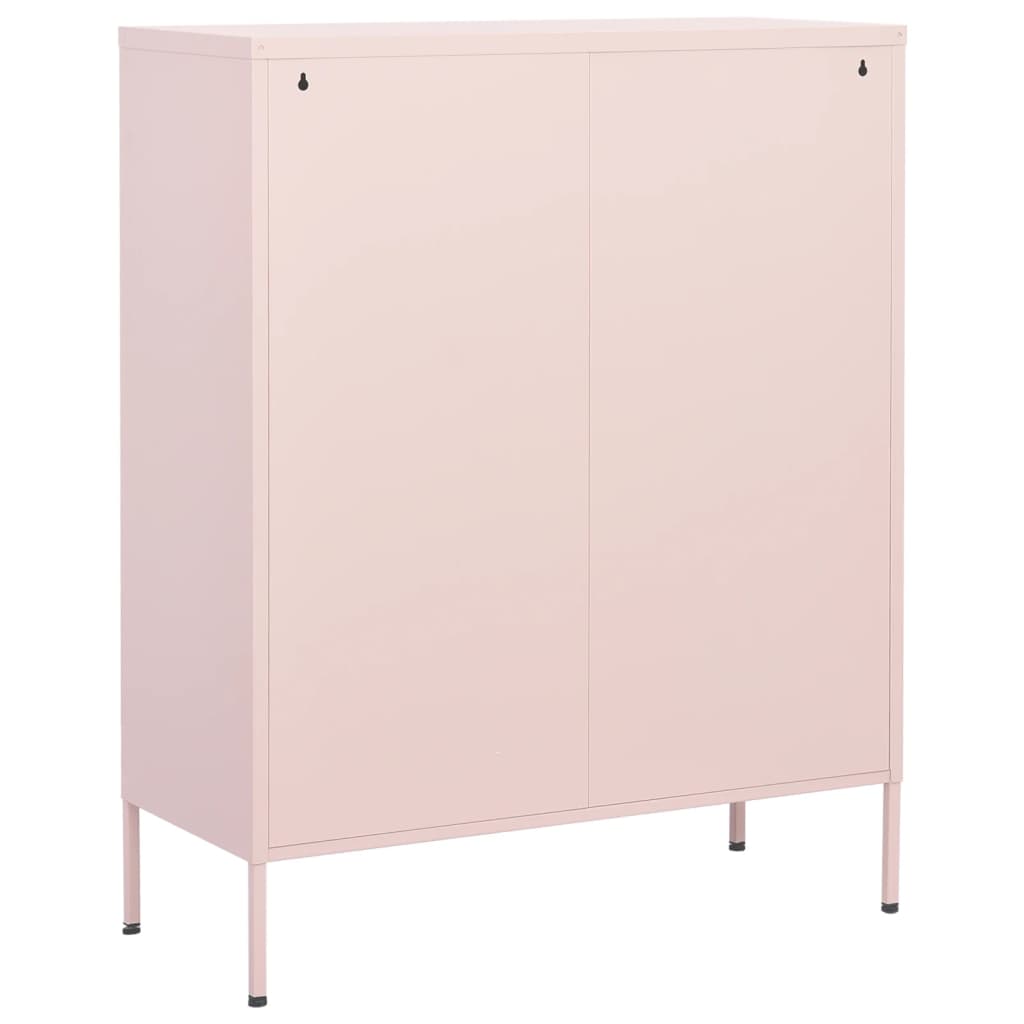 Armoire de rangement Rose 80x35x101,5 cm Acier - XIOS