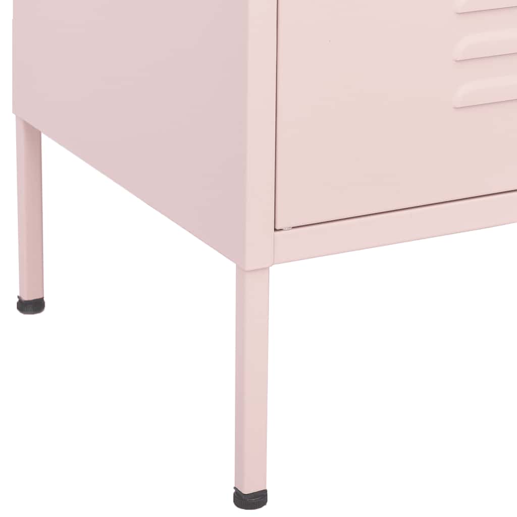 Armoire de rangement Rose 80x35x101,5 cm Acier