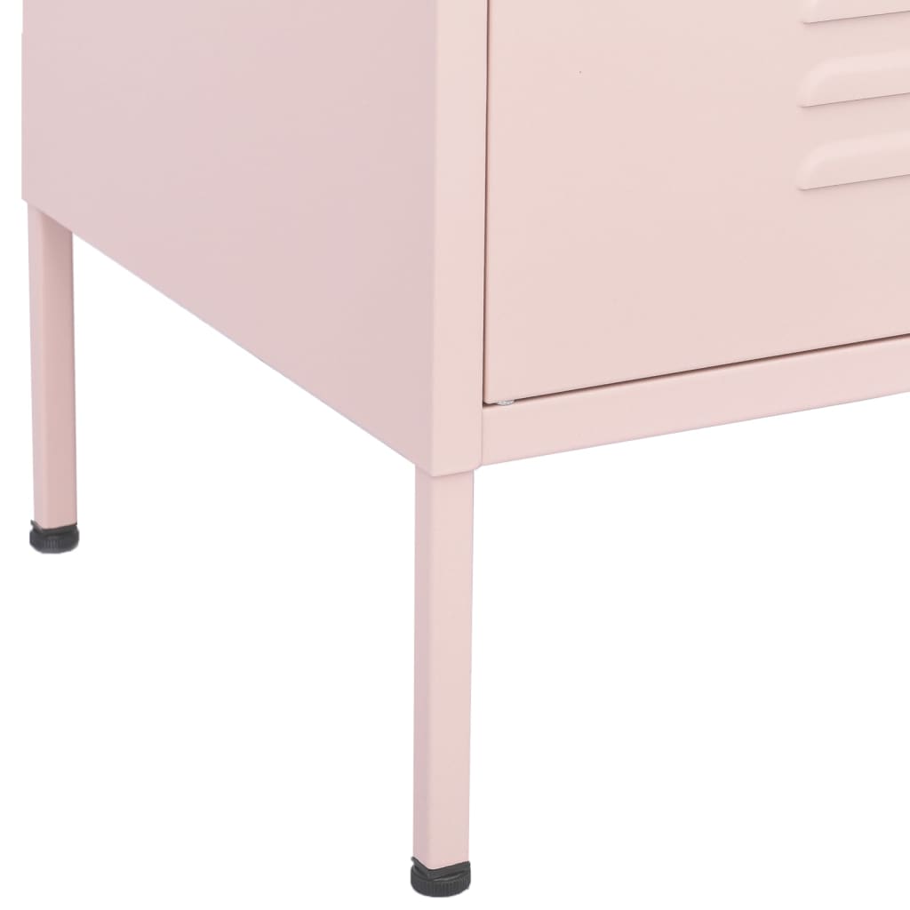 Armoire de rangement Rose 80x35x101,5 cm Acier - XIOS