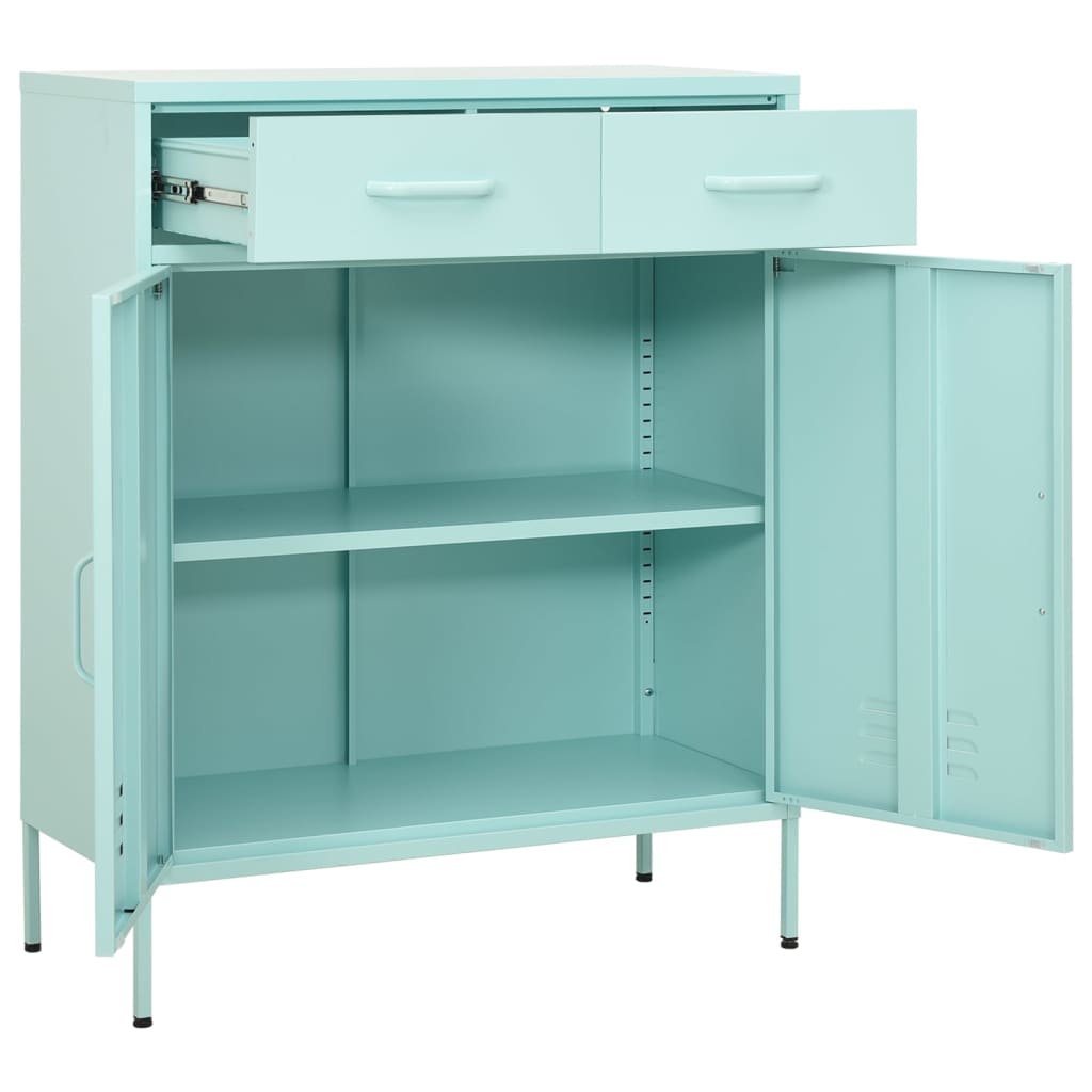 Armoire de rangement Vert menthe 80x35x101,5 cm Acier - XIOS