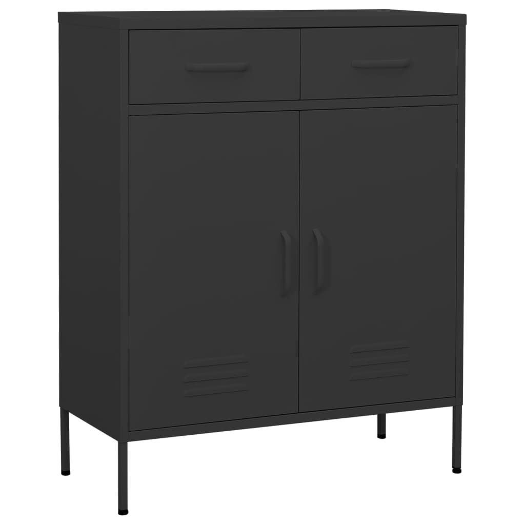 Armoire de rangement Anthracite 80x35x101,5 cm Acier - XIOS