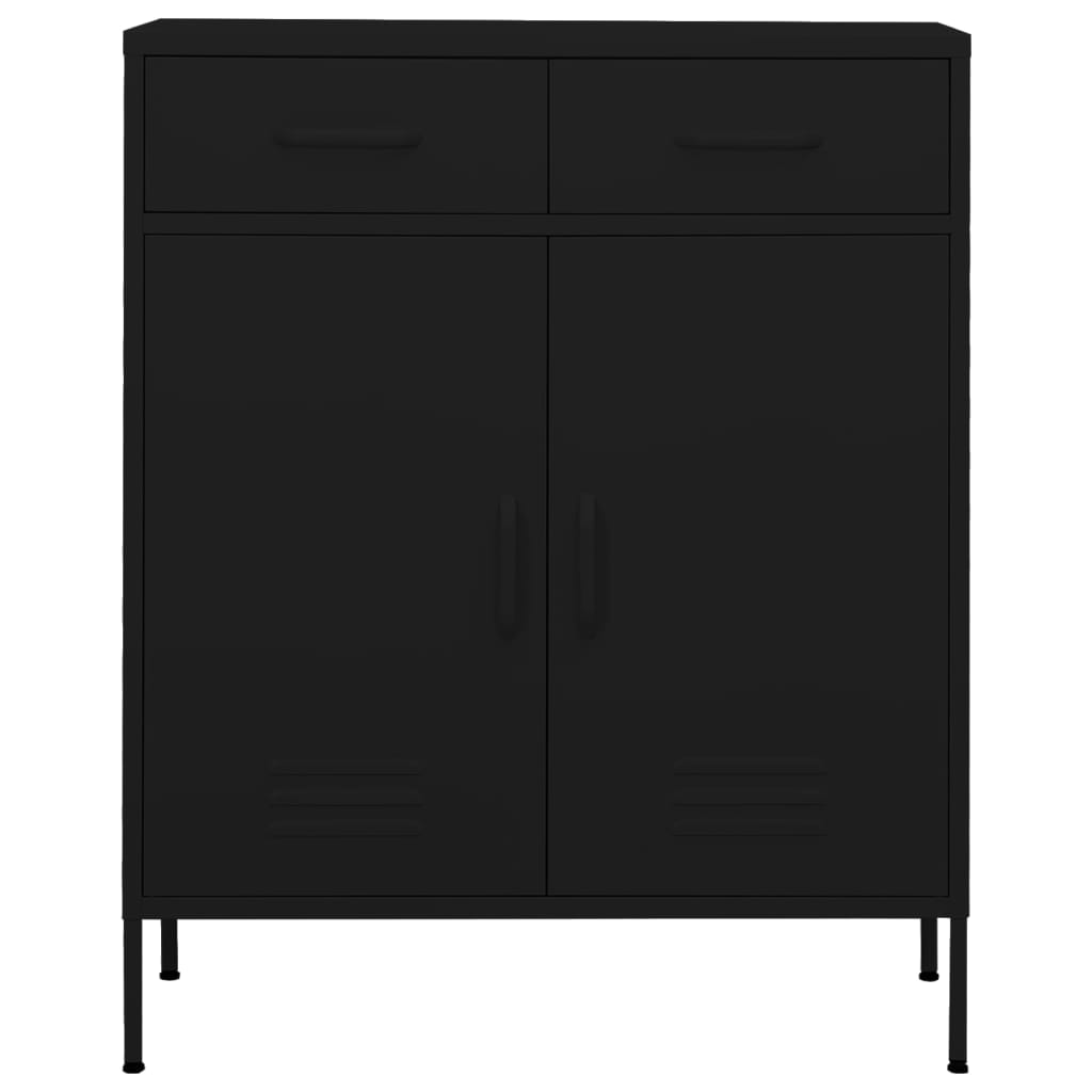 Armoire de rangement Noir 80x35x101,5 cm Acier - XIOS