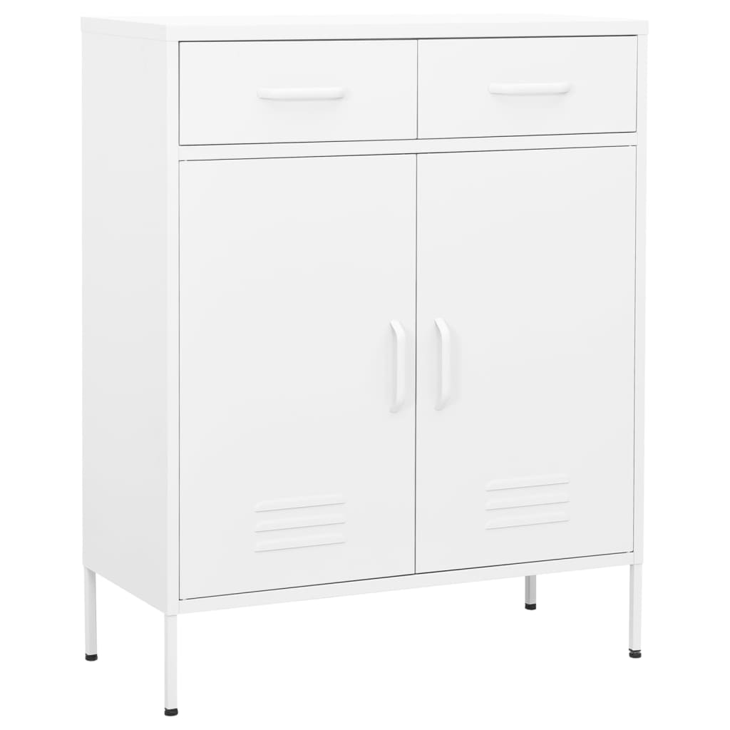 Armoire de rangement Blanc 80x35x101,5 cm Acier - XIOS