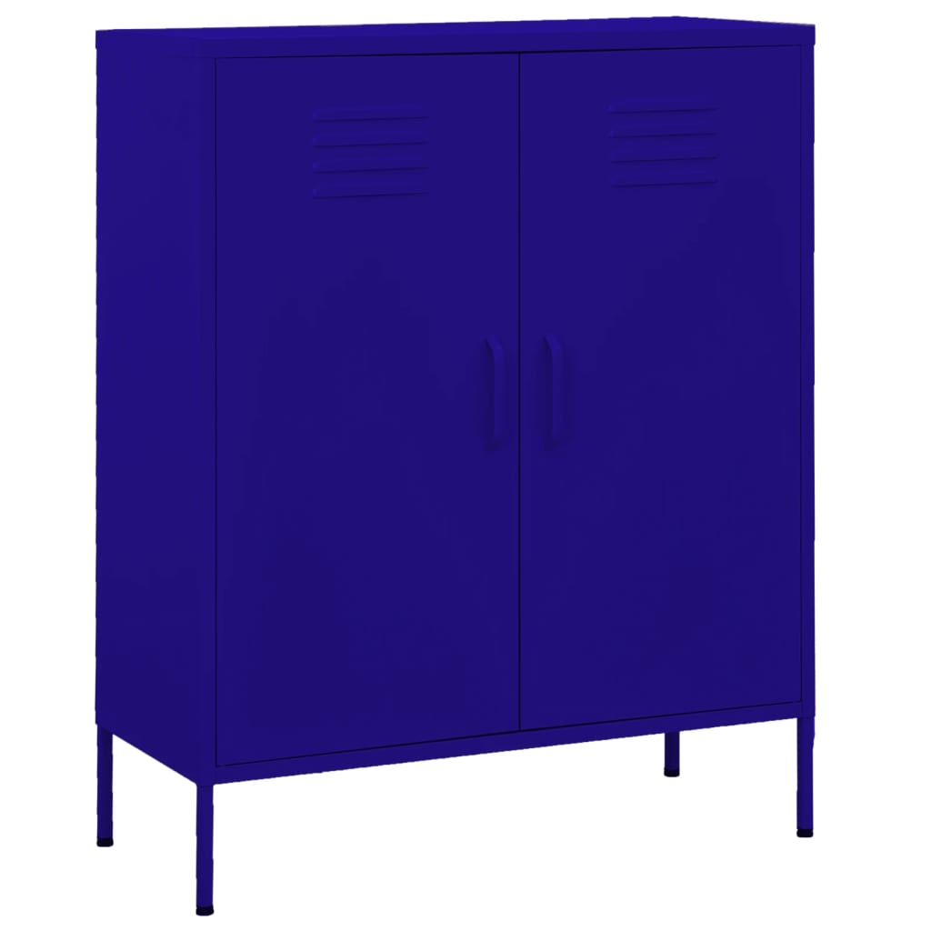 Armoire de rangement Bleu marine 80x35x101,5 cm Acier - XIOS