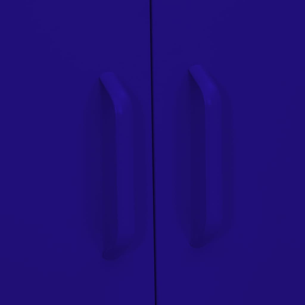 Armoire de rangement Bleu marine 80x35x101,5 cm Acier - XIOS