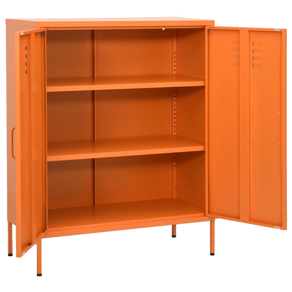 Armoire de rangement Orange 80x35x101,5 cm Acier - XIOS