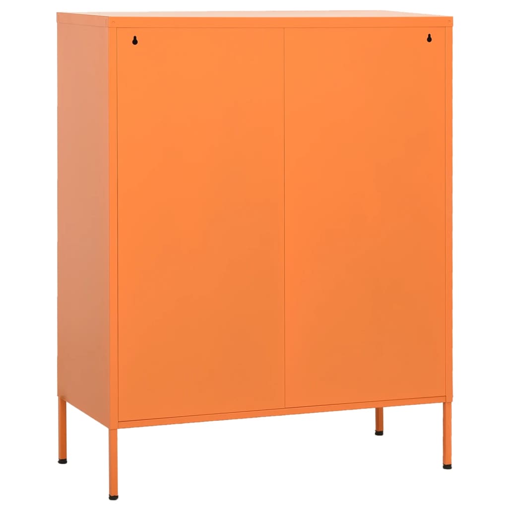 Armoire de rangement Orange 80x35x101,5 cm Acier - XIOS