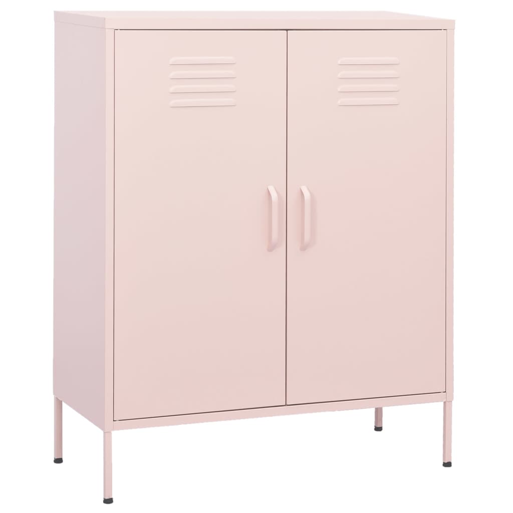 Armoire de rangement Rose 80x35x101,5 cm Acier - XIOS