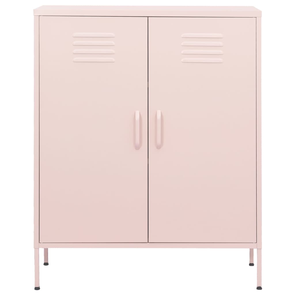 Armoire de rangement Rose 80x35x101,5 cm Acier - XIOS