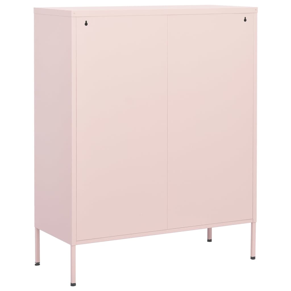 Armoire de rangement Rose 80x35x101,5 cm Acier - XIOS