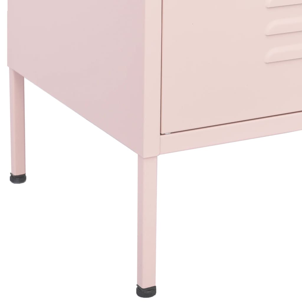 Armoire de rangement Rose 80x35x101,5 cm Acier - XIOS