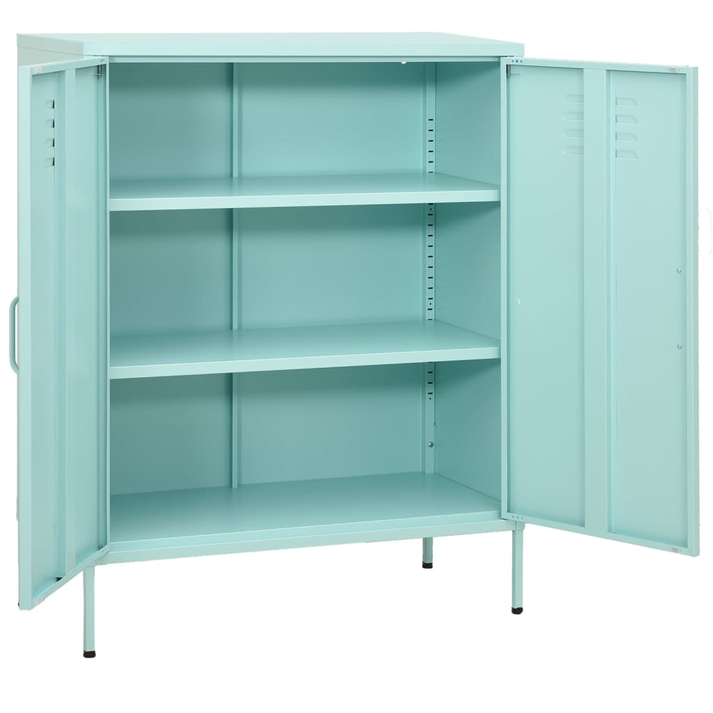 Armoire de rangement Vert menthe 80x35x101,5 cm Acier - XIOS