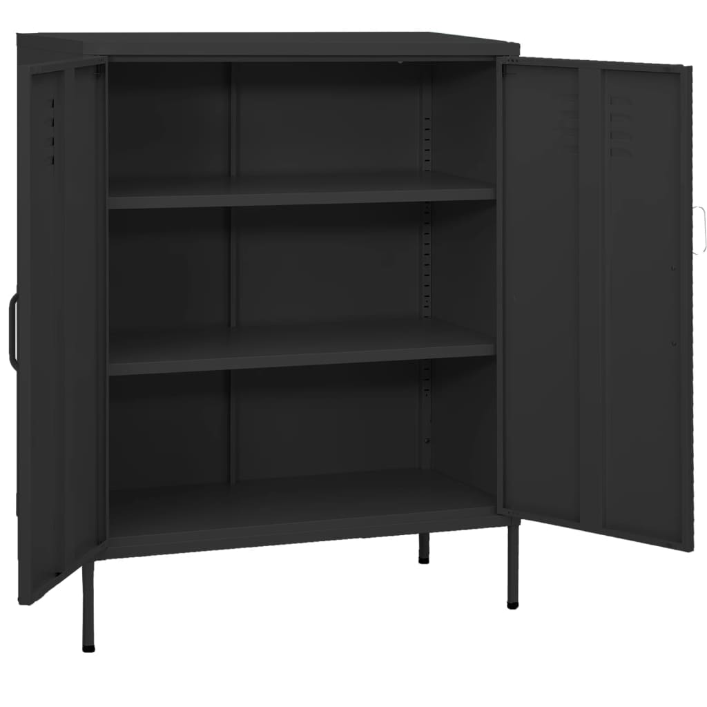 Armoire de rangement Anthracite 80x35x101,5 cm Acier - XIOS