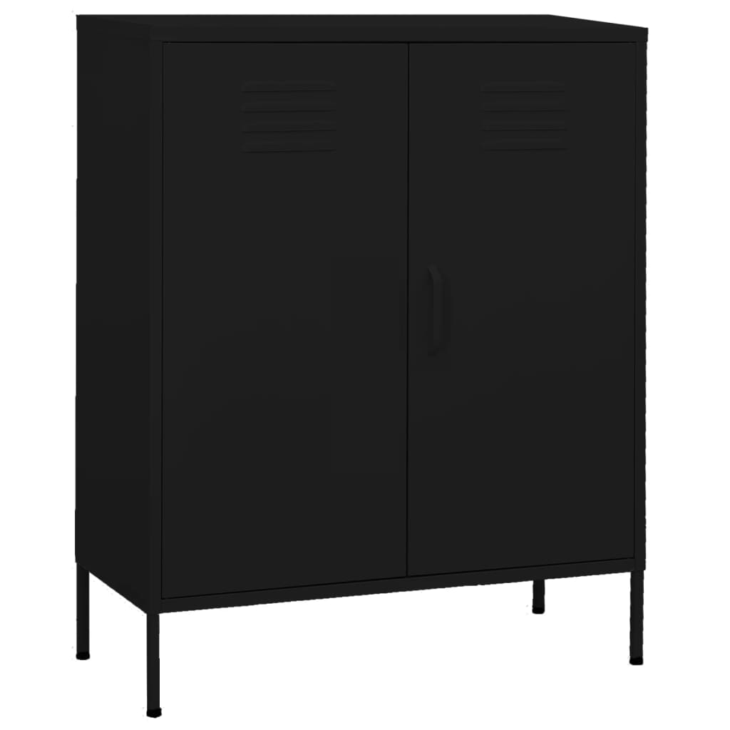 Armoire de rangement Noir 80x35x101,5 cm Acier - XIOS