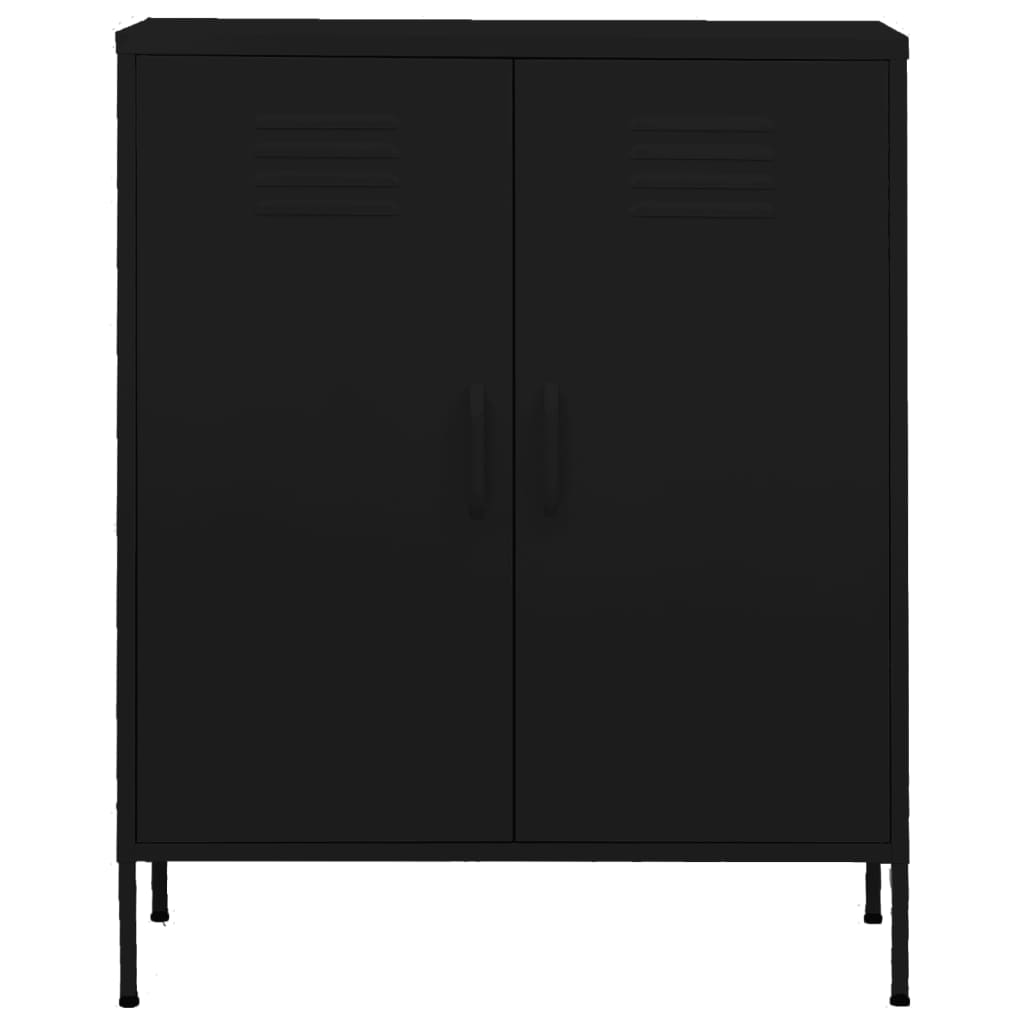 Armoire de rangement Noir 80x35x101,5 cm Acier - XIOS