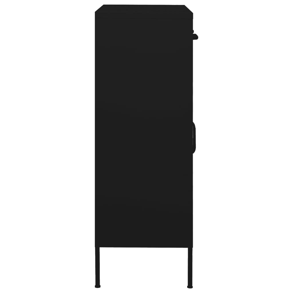 Armoire de rangement Noir 80x35x101,5 cm Acier - XIOS